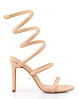 Kim Spiral Heels - Nude - Palazzo Couture Online