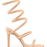 Kim Spiral Heels - Nude - Palazzo Couture Online