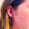 Kiss From A Rose Earrings (Red) One Size / Red