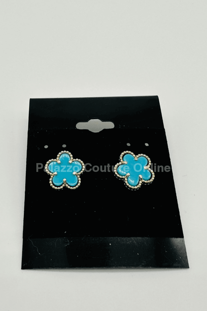 Kiss From A Rose Earrings (Turquoise ) One Size / Turquoise