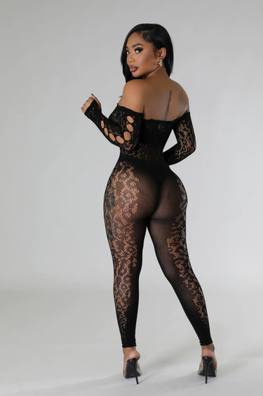 Last kiss Jumpsuit (Black) - Palazzo Couture Online