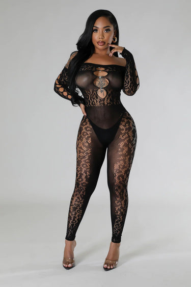 Last kiss Jumpsuit (Black) - Palazzo Couture Online