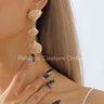 Layered Metal Seashell Drop Earrings (Gold) - Palazzo Couture Online
