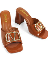 Leana Luxe Block Heels Mocha - Palazzo Couture Online