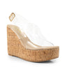 Lelisa Wedge Sandals - Clear - Palazzo Couture Online
