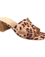 Leopard Block Heel Mule Sandals – Elena Luxe for women - stylish shoes by Palazzo Couture