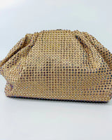 Light-Gold Beaded Clutch – Luxe Evening Statemen - women's evening clutch