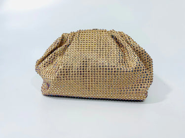 Light-Gold Beaded Clutch – Luxe Evening Statemen - women's evening clutch