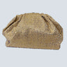 Light-Gold Beaded Clutch – Luxe Evening Statemen for women - bag by Palazzo Couture