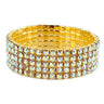 5 Line Strand Basic Stretch Bracelet Series (Gold Abalone) for women - fashion jewelry by Palazzo Couture