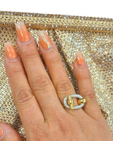 Linked Eleganze Gold Ring - Palazzo Couture Online