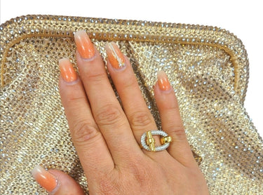 Linked Eleganze Gold Ring - Palazzo Couture Online