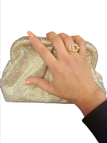 Linked Eleganze Gold Ring - Palazzo Couture Online