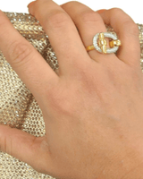 Linked Eleganze Gold Ring - Palazzo Couture Online