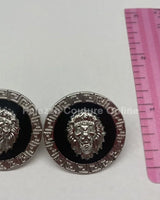 Lion Diva Earrings – Bold Lion Head Earrings in Gold or Silver - stylish accessory for every outfit