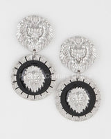 Lion Emblem Earrings - Palazzo Couture Online