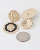 Lion Emblem Earrings - stylish accessory for every outfit