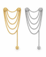 Lioness Chain Belt with Draped Chains and Lion Detail - view 4