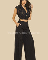 Lithuania Lace top Pant Set - Palazzo Couture Online