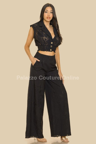 Lithuania Lace top Pant Set - Palazzo Couture Online