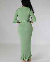 Women's Neck matching skirt set from Palazzo Couture collection