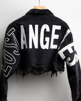 Lost Angeles Denim Jacket (Black) - trendy layering piece for women