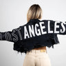 Lost Angeles Denim Jacket (Black) for women - stylish outerwear by Palazzo Couture