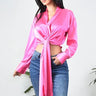 So Lovable Top (Candy Pink) for women - crop top by Palazzo Couture