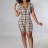 Love is in The air Romper Checkered for women - romper by Palazzo Couture
