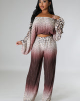 Love You A Latte Pant Set - Palazzo Couture Online