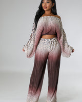 Love You A Latte Pant Set - Palazzo Couture Online