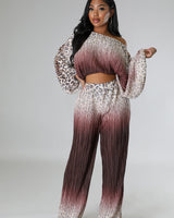 Love You A Latte Pant Set - Palazzo Couture Online