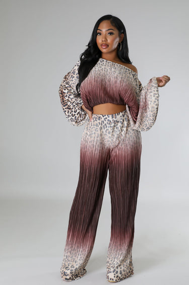 Love You A Latte Pant Set - Palazzo Couture Online
