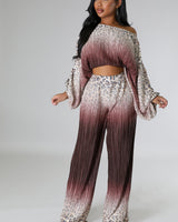 Love You A Latte Pant Set - Palazzo Couture Online