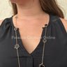 Be Loyal Long Necklace 36” (Black) for women - fashion jewelry by Palazzo Couture
