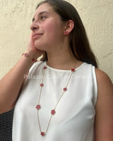 Be Loyal  Long Necklace 36” (Red) - women's statement jewelry