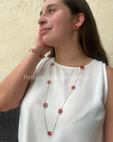 Be Loyal  Long Necklace 36” (Red) - stylish accessory for every outfit