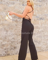 Women's Black matching pant set from Palazzo Couture collection