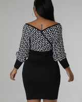 Women's Shoulder V Neck mini dress from Palazzo Couture collection