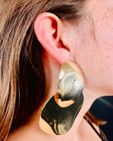 Luminous Gold Statement Earrings - women's statement jewelry