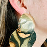 Luminous Gold Statement Earrings for women - fashion jewelry by Palazzo Couture