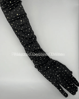 Lumix Gloves (Rhinestone Black) - Palazzo Couture Online