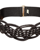 Luna wave Belt - Black - Palazzo Couture Online