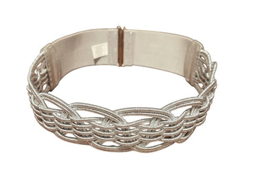Luna wave Belt - Silver - Palazzo Couture Online