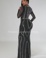 Lurice Dress (Black) - Palazzo Couture Online
