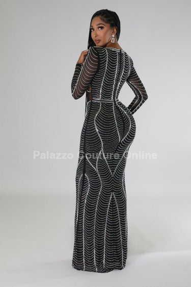Lurice Dress (Black) - Palazzo Couture Online