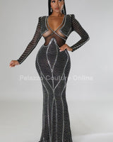 Lurice Dress (Black) - Palazzo Couture Online