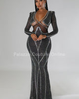 Lurice Dress (Black) - Palazzo Couture Online