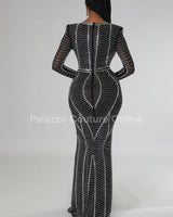 Lurice Dress (Black) - Palazzo Couture Online