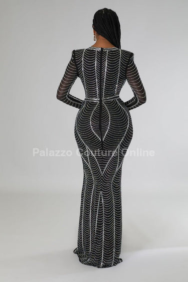 Lurice Dress (Black) - Palazzo Couture Online